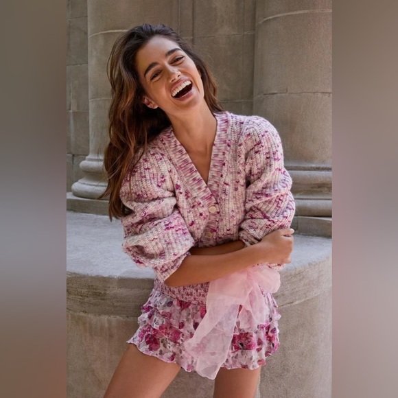 LoveShackFancy Avignon Crop Cardigan Size Small - Picture 11 of 16